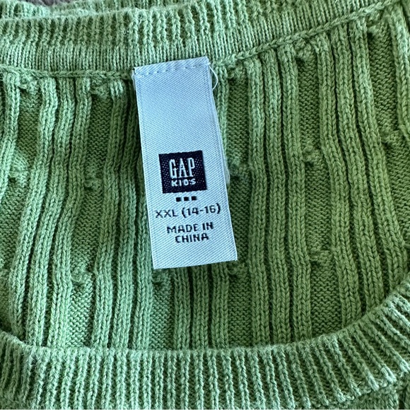 GAP Kids tricot XXL ((14-16) green NWOT - Picture 7 of 9